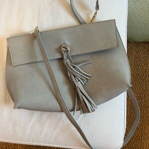 Anthropologie crossbody pale blue bag